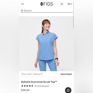 Figs Rafaela Oversized Scrub Top